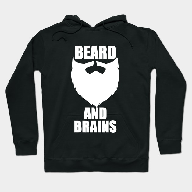 Beard - Beard And Brains Hoodie by Kudostees